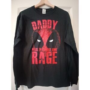Daddy needs to express some rage Men's Long Sleeve size Medium